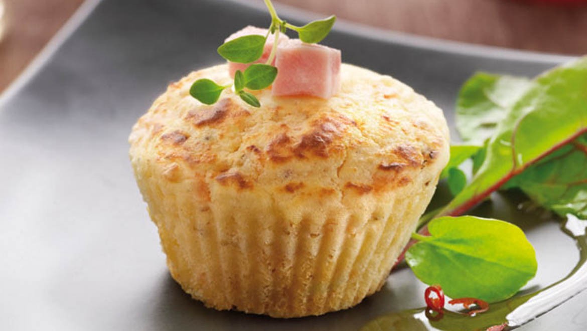 Muffins au jambon cuit Milcobel boter